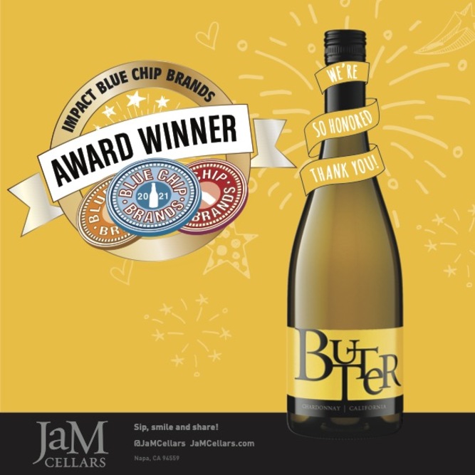 Butter Chardonnay has been named a 2021 Blue Chip Award Winner